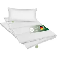 Dreamstar Couette et oreiller pour l'hiver | 135 x 200 + 40 x 80 cm | Ensemble de literie écologique