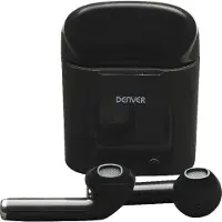 Denver Écouteurs sans fil Denver avec étui de chargement - Écouteurs sans fil - Bluetooth - TWE36 - Noir