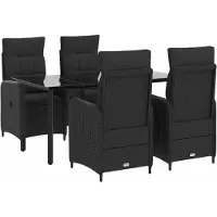 Syfax Ensemble de Tables Basses avec coussin avec oreiller 5 pcs