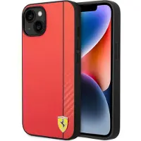 Ferrari Coque rigide rouge carbone pour iPhone 14 Plus