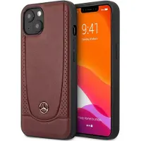 Mercedes Étui en cuir rouge urbain pour iPhone 14 Plus