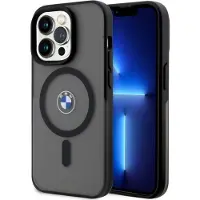 BMW Coque MagSafe Signature noire pour iPhone 14 Pro Max