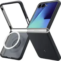 Spigen - Caseology Nano Pop MagSafe - Samsung Galaxy Z Flip7 - Black Sesame (Samsung Galaxy Z Flip7), Coque pour téléphone portable, Noir