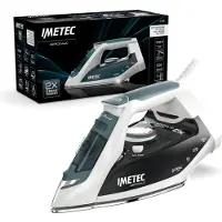 Imetec ZeroCalc Z1 2500 Fer à repasser à sec ou à vapeur Semelle en acier inoxydable 2200W Bleu, Blanc