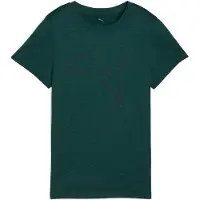 Puma W TAD ESSENTIAL Heather Logo Tee - vert, Taille:L
