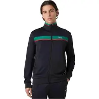 FILA Veste de survêtement 'SAGANO' vert foncé / rouge / noir
