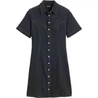 Levi's Rinoa Denim Short Sleeve Dress Noir M Femme