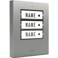 M-E Modern-Electronics Sonnette KTF-3 S avec éclairage automatique pour maison 3 familles