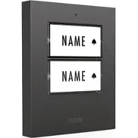 M-E Modern-Electronics Bouton de sonnette KTF-2 A avec système d'éclairage automatique pour maison 2 familles