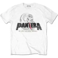 Pantera Hommes, T-shirt, Snake Logo (, Blanc, (XL)