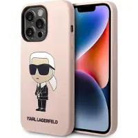 Karl Lagerfeld Coque Ikonik rose pour iPhone 14 Pro Max