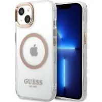 GUESS Guhmp13mhtrmd Iphone 13.14.15 6.1 Outline Phone Case Clair