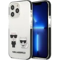 Karl Lagerfeld Coque rigide Karl&Choupette blanche pour iPhone 13 Pro