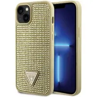 GUESS Guhcp14shdgtpd Iphone 14.15.13 6.1 Rhinestone Triangle Phone Case Clair