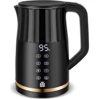 Forme Bouilloire en acier inoxydable 1,7 L avec réglage de la température Choix de la température 40-100