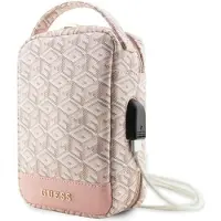 GUESS Sacoche de voyage avec port USB Modèle G Cube Guess Rose