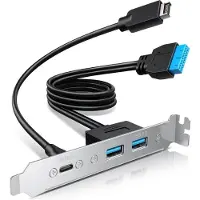 Graugear Multi PCI Blende 1x USB-C, 2x USB-A