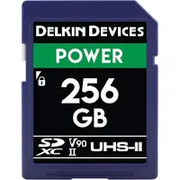 Delkin POWER UHS-II (V90) 256GB R:300MB/s W:250MB/s (256 Go, SDXC, U3, UHS-II)