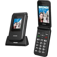Brondi 10281080 Téléphone portable 7,11 cm (2.8") Noir, métallique Téléphone fonctionnel