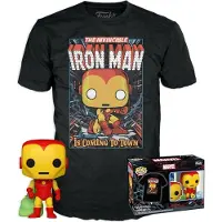 Funko POP! Iron Man Marvel Holiday Short Sleeve T-shirt Multicolore L Enfants