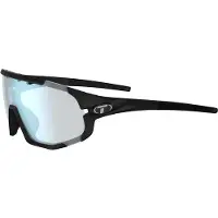Tifosi Lunettes de soleil Sledge Fototec, verres transparents bleu clair, technologie Fototec/CAT3, couleur : bleu clair transparent, technologie Fototec/CAT3