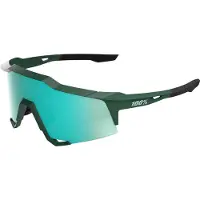 100% Unisexe, Lunettes de sport, SPEEDCRAFT Matte Juniper - HiPER Mint Mirror Lens (Juniper mat, Green), Vert