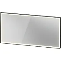 Duravit L-Cube Miroirs avec éclairage, angulaires, 1400x700x67mm, graphite aluminium mat, LC7384049490000