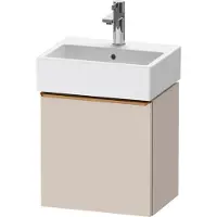 Duravit D-Neo, sous-lavabo en console suspendu, 434x440x322mm, 1 portes, charnières à gauche, avec poignée bronze brossé, DE4217L04910000