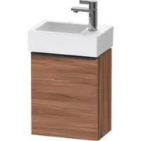 Duravit D-Neo, sous-lavabo en console suspendu, 364x440x222mm, 1 portes, charnières à gauche, avec poignée noir diamant, DE4218LBD790000