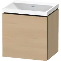 Duravit L-Cube c-shaped Ensemble suspendu, 1 porte, charnière à gauche, sans trop-plein, sans trou pour robinetterie, 450x480x350mm, LC6948N71710000