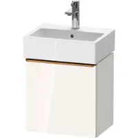 Duravit D-Neo, sous-lavabo en console suspendu, 434x440x322mm, 1 porte, charnières à droite, avec poignée bronze brossé, DE4217R04220000
