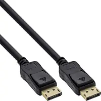InLine 40 x B-Pack Câble DisplayPort, contacts dorés, noir, 1,5m