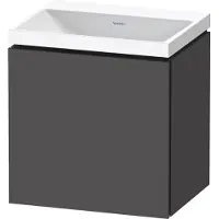 Duravit L-Cube c-shaped Ensemble suspendu, 1 porte, charnière à gauche, sans trop-plein, sans trou pour robinetterie, 450x480x350mm, LC6948N49490000