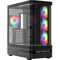 Modecom Volcano Aq200 Argb Midi Black Pc Tower Case Noir