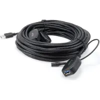 Equip 133348 câble USB USB 3.2 Gen 1 (3.1 Gen 1) 15 m USB A Noir