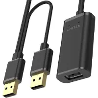 UNITEK Câble USB 2.0 - - Y-279 - Extension 20m - Connecteur USB A - Couleur Noir