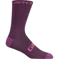 Giro Hommes, Chaussettes de sport, SEASONAL MERINO Dark Cherry/Raspberry Socken (43 - 45), Pink, Rouge, Multicolore
