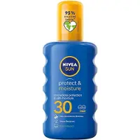 Nivea Sun Protect &amp; Moisture, lotion solaire hydratante en spray, SPF 30, 200 ml