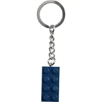 LEGO Unisexe, Porte-clés, Schlüsselanhänger mit blauem 2x4-Stein (854237), Multicolore