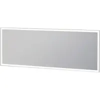 Duravit L-Cube Miroirs avec éclairage, angulaires, 1800x700x67mm, blanc aluminium mat, LC7386018180000