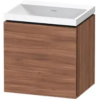 Duravit L-Cube c-shaped Ensemble suspendu, 1 porte, charnière à gauche, sans trop-plein, sans trou pour robinetterie, 450x480x350mm, LC6948N79790000