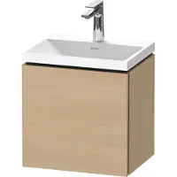 Duravit L-Cube c-shaped Ensemble suspendu, 1 porte, charnière à gauche, sans trop-plein, 1 trou pour robinet, 450x480x350mm, LC6948O71710000