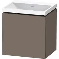 Duravit L-Cube c-shaped Ensemble suspendu, 1 porte, charnière à gauche, sans trop-plein, sans trou pour robinetterie, 450x480x350mm, LC6948N90900000