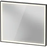 Duravit L-Cube Miroirs avec éclairage, angulaires, 800x700x67mm, graphite aluminium mat, LC7381049490000