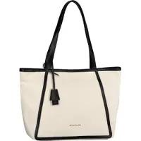 Tom Tailor Shopper Suzi, sac fourre-tout zippé L, écru, Weiß