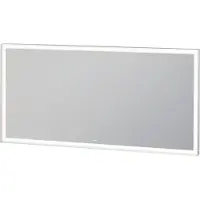 Duravit L-Cube Miroirs avec éclairage, angulaires, 1400x700x67mm, blanc aluminium mat, LC7384018180000