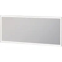Duravit L-Cube Miroirs avec éclairage, angulaires, 1600x700x67mm, blanc aluminium mat, LC7385018180000