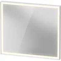 Duravit L-Cube Miroirs avec éclairage, angulaires, 800x700x67mm, blanc aluminium mat, LC7381018180100