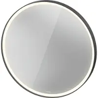 Duravit L-Cube Miroirs avec éclairage, rond, LED 24W, 900x900x67mm, graphite aluminium mat, LC7376049490000