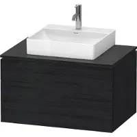 Duravit L-Cube Meuble sous-lavabo en console suspendu, avec plan de toilette en console, 2 tiroirs, 820x482x550mm, LC4880016160000